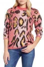 RD Style Leopard Jacquard Sweater   Nordstrom at Nordstrom